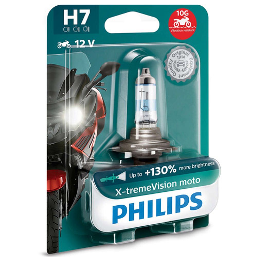 LAMPADA DE FAROL PHILIPS H7 55W XTREME VISION 12972XVMBW