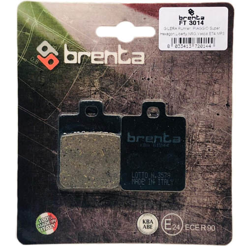 Pastilha-de-freio-marca-Brenta-Brakes-FT3014-FA260-Derbi-gilera-peugeut-piaggio-sym-organiga-dianteira-traseira