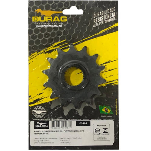 pinhao-14-dentes-marca-durag-02664-yamaha-xtz250-lander-fazer250-xtz250-tenere-passe-250-1-dente-maior pinhao-14-dentes-marca-durag-02664-yamaha-xtz250-lander-fazer250-xtz250-tenere-passe-250-1-dente-maior