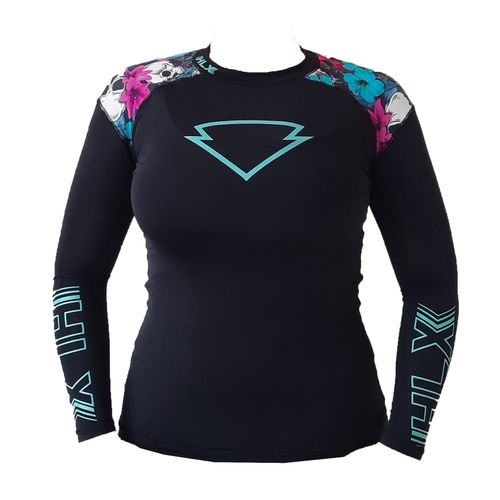 SEGUNDA PELE BLUSA FEMININA CAVEIRA C/FLORES M SEGUNDA PELE BLUSA FEMININA CAVEIRA C/FLORES M