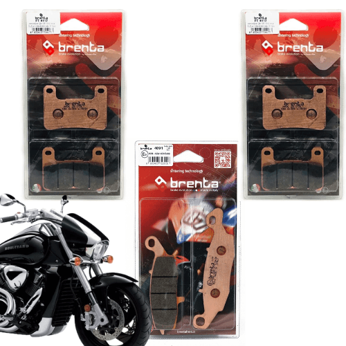 SUZUKI-BOULEVARD-M1800R-2015-A-2018-JOGO--PASTILHA-DE-FREIO-DIANTEIRA-FT4117--FT4091-SINTERIZADA-3-PECAS